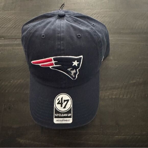 47 Brand Clean Up New England Patriots NFL Cap Adjustable Hat NWT - Picture 1 of 8